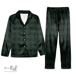 ScotsTee Shop Scottish Rob Roy Hunting Tartan Pajama Satin Velvet Flannel Pajama Set