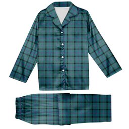 ScotsTee Shop Scottish Thompson Ancient Tartan Pajama Satin Velvet Flannel Pajama Set