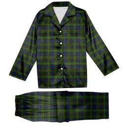 ScotsTee Shop Scottish Stewart Hunting Tartan Pajama Satin Velvet Flannel Pajama Set