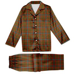ScotsTee Shop Scottish Seton Hunting Modern Tartan Pajama Satin Velvet Flannel Pajama Set
