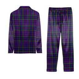 ScotsTee Shop Scottish Wardlaw Modern Tartan Pajama Satin Velvet Flannel Pajama Set