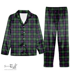 ScotsTee Shop Scottish Sutherland Modern Tartan Pajama Satin Velvet Flannel Pajama Set