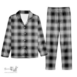 ScotsTee Shop Scottish YinYang Tartan Pajama Satin Velvet Flannel Pajama Set