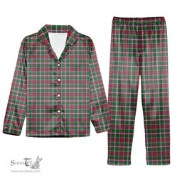 ScotsTee Shop Scottish Spence Ancient Tartan Pajama Satin Velvet Flannel Pajama Set