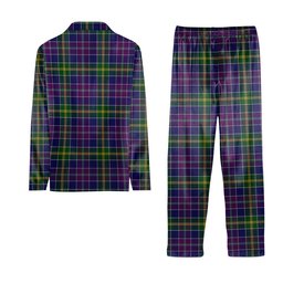 ScotsTee Shop Scottish Yule Tartan Pajama Satin Velvet Flannel Pajama Set