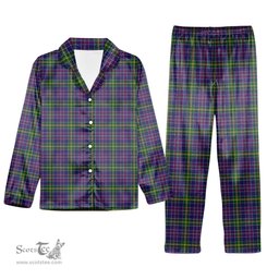 ScotsTee Shop Scottish Yule Tartan Pajama Satin Velvet Flannel Pajama Set