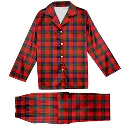 ScotsTee Shop Scottish Nicholson Modern Tartan Pajama Satin Velvet Flannel Pajama Set