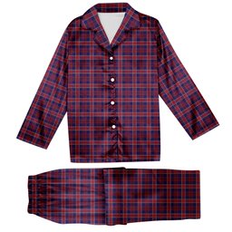 ScotsTee Shop Scottish Yoichi Tartan Pajama Satin Velvet Flannel Pajama Set