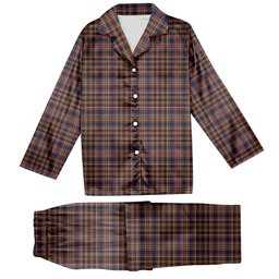 ScotsTee Shop Scottish Ogilvy or Drummond of Strathallen Tartan Pajama Satin Velvet Flannel Pajama Set
