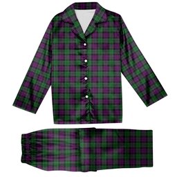 ScotsTee Shop Scottish Wilsons 150 Tartan Pajama Satin Velvet Flannel Pajama Set