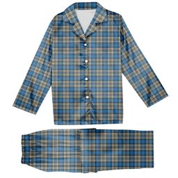 ScotsTee Shop Scottish Napier Ancient Tartan Pajama Satin Velvet Flannel Pajama Set