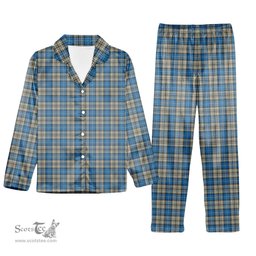 ScotsTee Shop Scottish Napier Ancient Tartan Pajama Satin Velvet Flannel Pajama Set