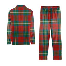 ScotsTee Shop Scottish Ruthven Ancient Tartan Pajama Satin Velvet Flannel Pajama Set