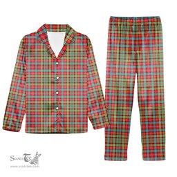 ScotsTee Shop Scottish Ogilvie Tartan Pajama Satin Velvet Flannel Pajama Set
