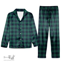 ScotsTee Shop Scottish Oliphant Modern Clan Tartan Pajama Satin Velvet Flannel Pajama Set