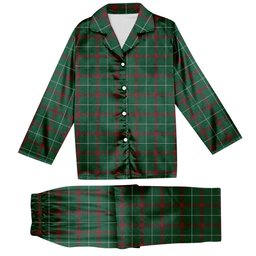 ScotsTee Shop Scottish Welsh National Tartan Pajama Satin Velvet Flannel Pajama Set