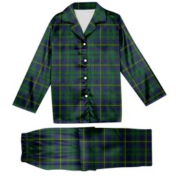 ScotsTee Shop Scottish Princess Beatrice Hunting Tartan Pajama Satin Velvet Flannel Pajama Set