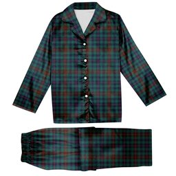 ScotsTee Shop Scottish Tennant Yules Modern Tartan Pajama Satin Velvet Flannel Pajama Set