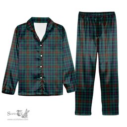 ScotsTee Shop Scottish Tennant Yules Modern Tartan Pajama Satin Velvet Flannel Pajama Set