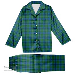 ScotsTee Shop Scottish Oliphant Ancient Clan Tartan Pajama Satin Velvet Flannel Pajama Set