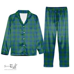 ScotsTee Shop Scottish Oliphant Ancient Clan Tartan Pajama Satin Velvet Flannel Pajama Set