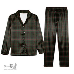 ScotsTee Shop Scottish Pilette of Kinnear Tartan Pajama Satin Velvet Flannel Pajama Set