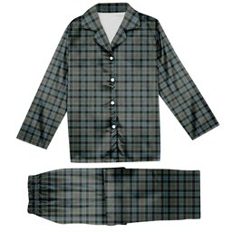 ScotsTee Shop Scottish Ochterlonie VS 1 Tartan Pajama Satin Velvet Flannel Pajama Set