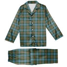 ScotsTee Shop Scottish Walkinshaw Tartan Pajama Satin Velvet Flannel Pajama Set