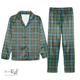 ScotsTee Shop Scottish Walkinshaw Tartan Pajama Satin Velvet Flannel Pajama Set