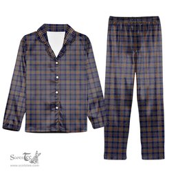 ScotsTee Shop Scottish Ruxton Dress Tartan Pajama Satin Velvet Flannel Pajama Set