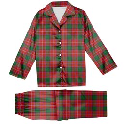 ScotsTee Shop Scottish Rattray Ancient Tartan Pajama Satin Velvet Flannel Pajama Set