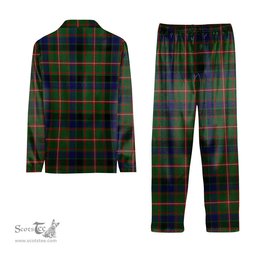ScotsTee Shop Scottish Reid Green Tartan Pajama Satin Velvet Flannel Pajama Set