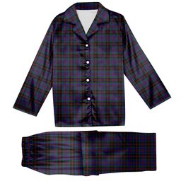 ScotsTee Shop Scottish Sandberg Tartan Pajama Satin Velvet Flannel Pajama Set