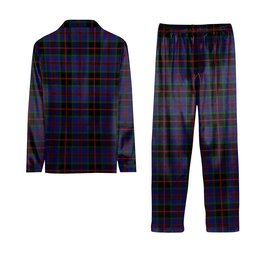 ScotsTee Shop Scottish Sandberg Tartan Pajama Satin Velvet Flannel Pajama Set