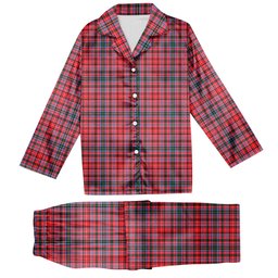 ScotsTee Shop Scottish Pitblado Tartan Pajama Satin Velvet Flannel Pajama Set