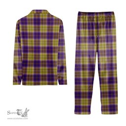ScotsTee Shop Scottish Sheena Christie Commemorative Tartan Pajama Satin Velvet Flannel Pajama Set