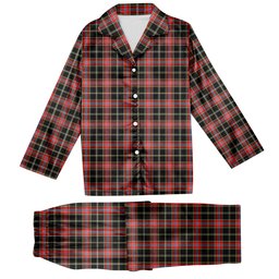 ScotsTee Shop Scottish Norwegian Night Tartan Pajama Satin Velvet Flannel Pajama Set