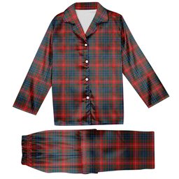 ScotsTee Shop Scottish Wilson Modern Tartan Tartan Pajama Satin Velvet Flannel Pajama Set