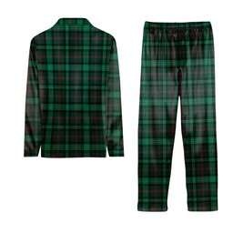 ScotsTee Shop Scottish Ross Hunting Modern Tartan Pajama Satin Velvet Flannel Pajama Set