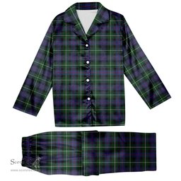 ScotsTee Shop Scottish Whitson 2 Tartan Pajama Satin Velvet Flannel Pajama Set