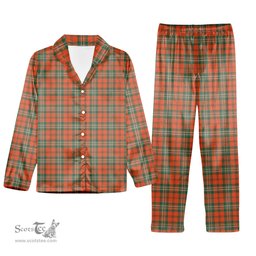 ScotsTee Shop Scottish Scott Ancient Tartan Pajama Satin Velvet Flannel Pajama Set