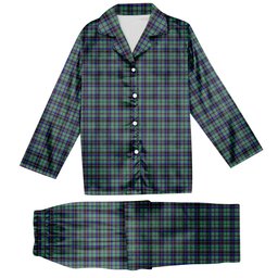 ScotsTee Shop Scottish Stevenson SC Tartan Pajama Satin Velvet Flannel Pajama Set