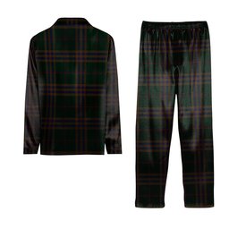 ScotsTee Shop Scottish Yen, Alexander Hunting Tartan Pajama Satin Velvet Flannel Pajama Set