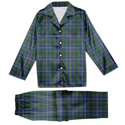 ScotsTee Shop Scottish Strange of Balkaskie Modern Tartan Pajama Satin Velvet Flannel Pajama Set