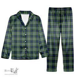 ScotsTee Shop Scottish Purves Tartan Pajama Satin Velvet Flannel Pajama Set