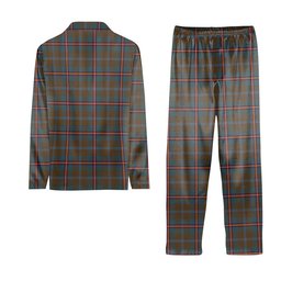 ScotsTee Shop Scottish Young Weathered Clan Tartan Pajama Satin Velvet Flannel Pajama Set
