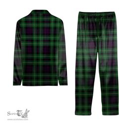 ScotsTee Shop Scottish Wilsons 064 2 Tartan Pajama Satin Velvet Flannel Pajama Set