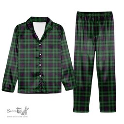 ScotsTee Shop Scottish Wilsons 064 2 Tartan Pajama Satin Velvet Flannel Pajama Set