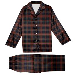 ScotsTee Shop Scottish York Region Pipe Band Tartan Pajama Satin Velvet Flannel Pajama Set
