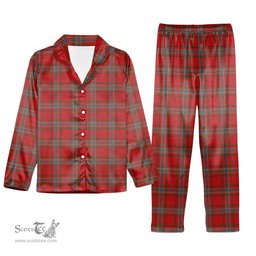 ScotsTee Shop Scottish Year of the Rat, The Tartan Pajama Satin Velvet Flannel Pajama Set